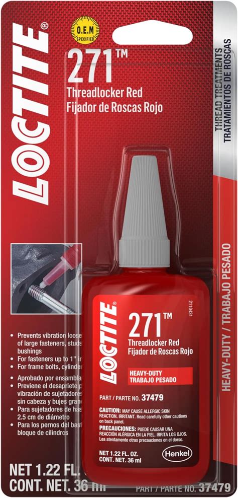 Loctite 37479 6pk Red Heavy Duty Threadlocker 271 36 Ml