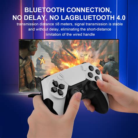 Gaminja Ps Wireless Bluetooth Game Controller One Click Wake Up