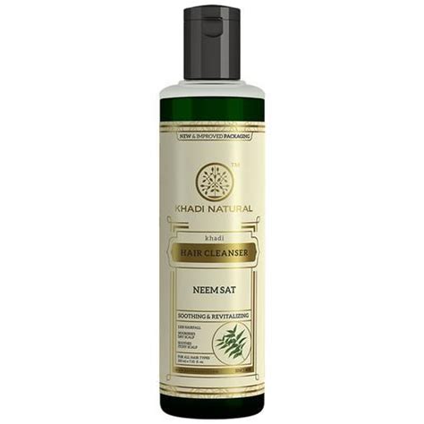 Buy Khadi Natural Hair Cleanser Neem Sat 210 Ml Online At Best Price Of