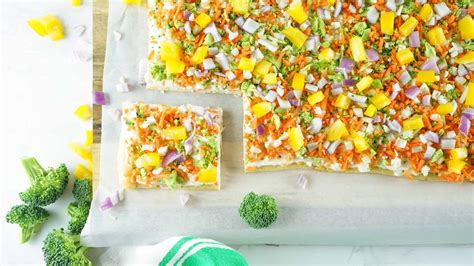 Crescent Roll Veggie Bars Recipe Marathons And Motivation