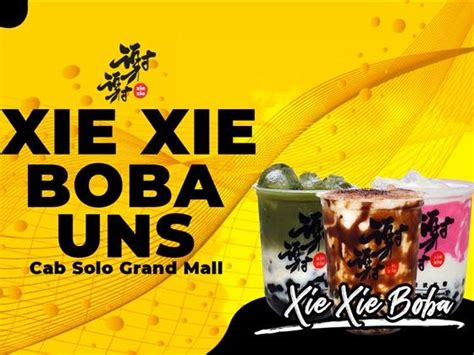 Daftar Harga Menu Delivery Xie Xie Boba UNS Solo Terbaru 2022