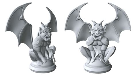 Gargoyle Statuette - 3D Model by CallumFTW