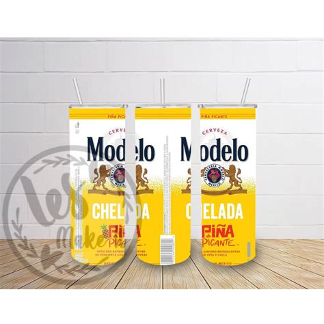 Modelo Tumbler With Chamoy Drip Beer Tumbler Modelo Etsy