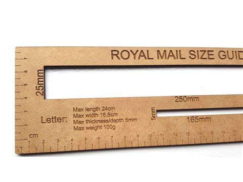 Royal Mail Letter Large Letter Size Guide Postage Ruler PPI - Etsy