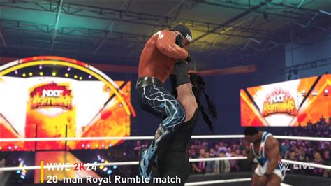 Wwe 2k24 20 Man Royal Rumble Match Youtube