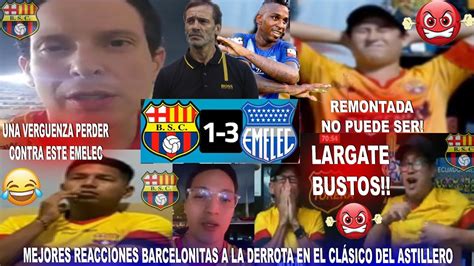 MEJORES REACCIONES DE HINCHAS DEL BARCELONA A LA DERROTA VS EMELEC 1 3