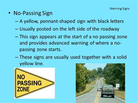 No Passing Sign Pennant