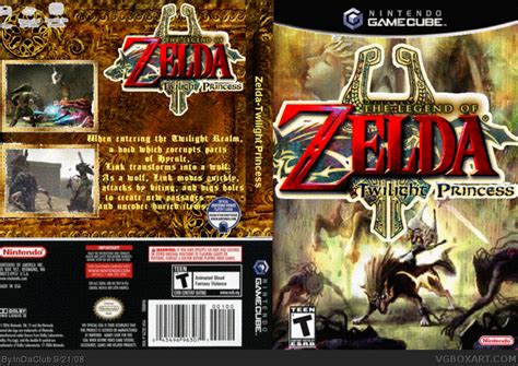 Legend Of Zelda Twilight Princess Gamecube Box Art Cover By Indaclub