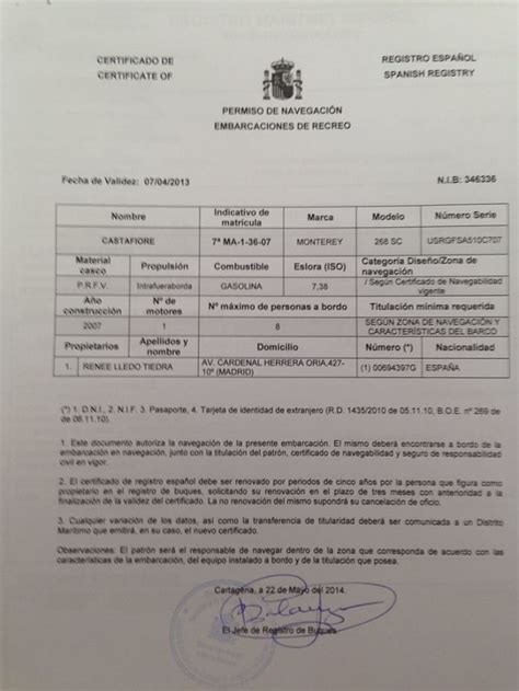 C Mo Obtener El Certificado De Navegabilidad En Espa A