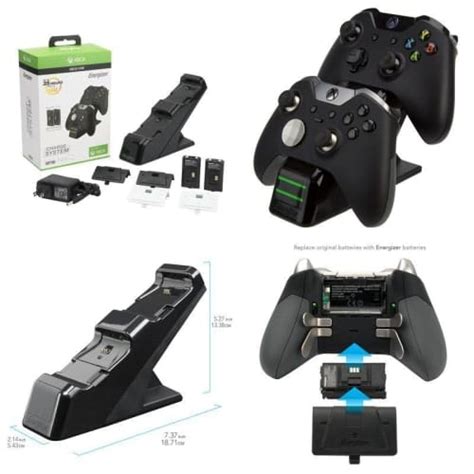 Pdp Energizer Xbox One Controller Charger With Rechargeable Battery