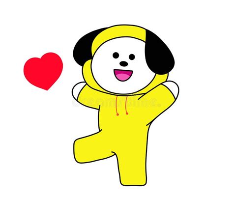 Chimmy Of Bt21 Or Bts Stock Illustration Illustration Of Chimmy