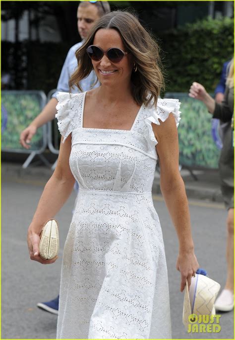 Pregnant Pippa Middleton Joins Brother James At Wimbledon Championships