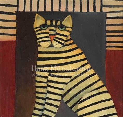 Peinture Chat Chat Impression Decor Chat Art Naif Cat Artwork Cat Art