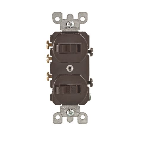 Leviton 15 Amps Single Pole Or 3 Way Rocker Duplex Combination Switch Brown 1 Pk Ace Hardware