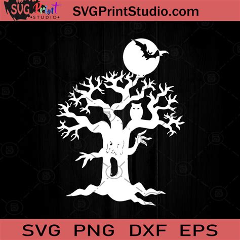 Halloween Tree SVG, Halloween Horror SVG, Happy Halloween SVG EPS DXF ...