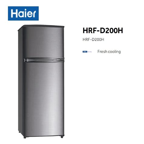 Haier HRF D200H 6 0 Cu Ft Fresh Cooling Two Door Refrigerator Inox