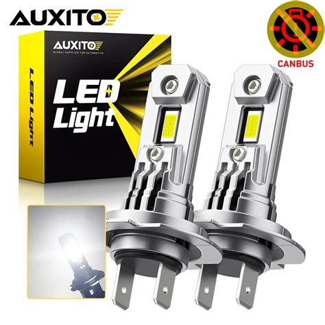 Auxito 6 4 2pcs Canbus H7 Led Headlight 20000lm 100w Mini Led Turbo Wireless Led H7