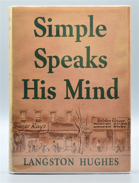 Simple Speaks His Mind By Langston Hughes Fine Hardcover 1950 1st