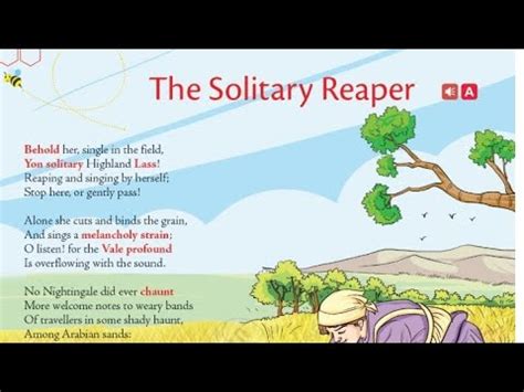 The Solitary Reaper Poem Extra Questions And Answers English YouTube