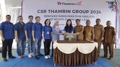 Gunawati Kokoh Thamrin Elysa Thamrin Meresmikan Bantuan CSR Di SD