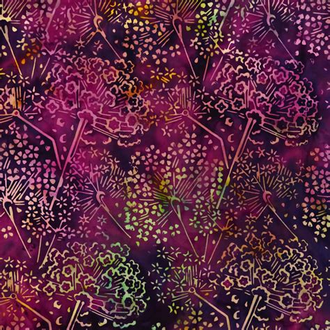 Batik By Mirah Rhubarb Purple Sky MH RB 5 9249 Cador Textiles