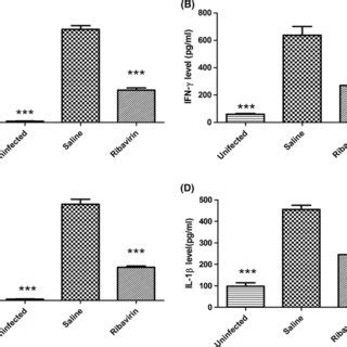 Effects Of Ribavirin On Cytokine Levels In Lung Homogenates From Mice