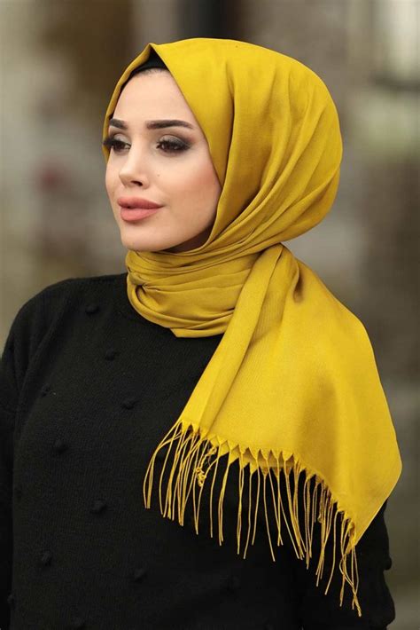 Mustard Satin Plain Hijab Um Anas Islamic Clothing Hijabs Abaya S