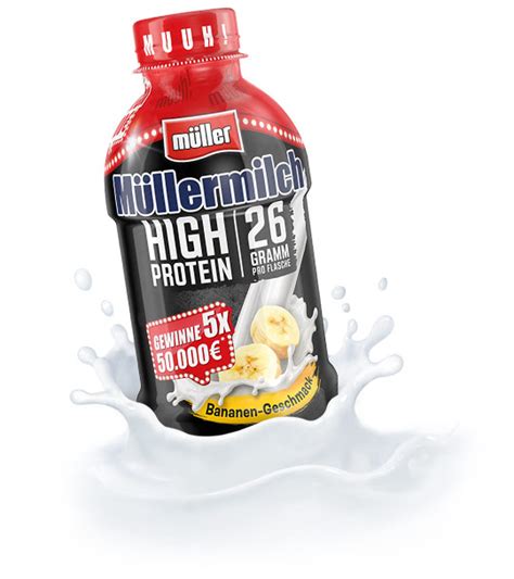 Müllermilch High Protein High Protein Bananen Geschmack Molkerei Müller