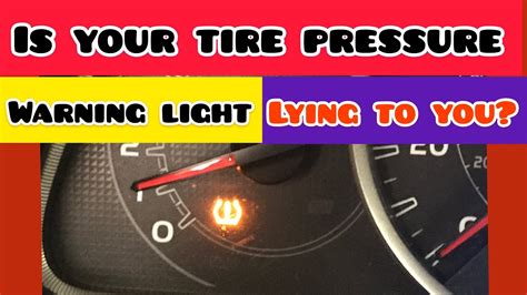 Tire Pressure Monitors That Lie YouTube