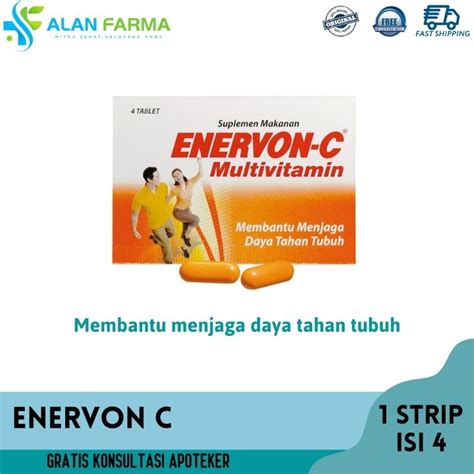 Jual Enervon C Strip Isi Tablet Multivitamin Dan Vitamin C