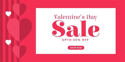 Premium Vector Valentine S Day Sales Banner Design Template