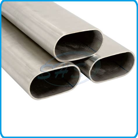 Stainless Steel Flat Sided Oval Pipes Tubes As For Construction