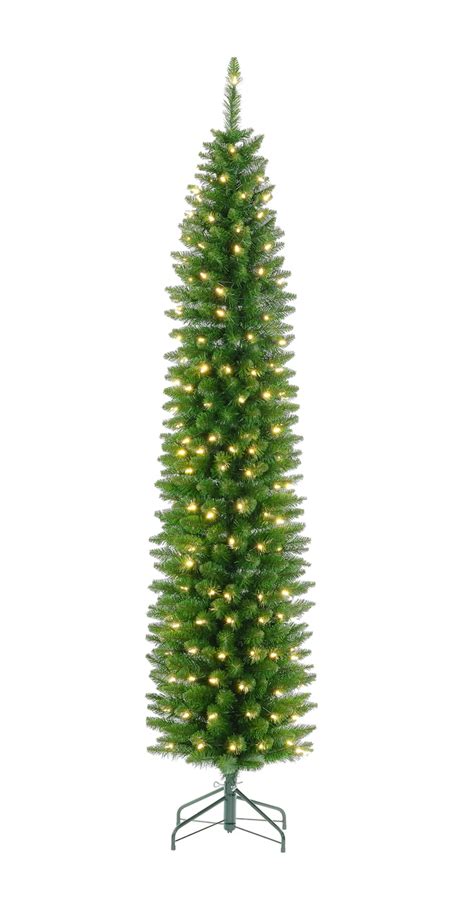 Slim Pencil Christmas Tree Prelit Clear Led Artificial Holiday Tree Michaels