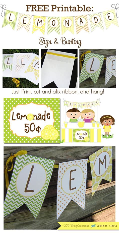 How to Make a Lemonade Stand + Cute Printables | Lemonade stand sign, Lemonade stand, Free ...