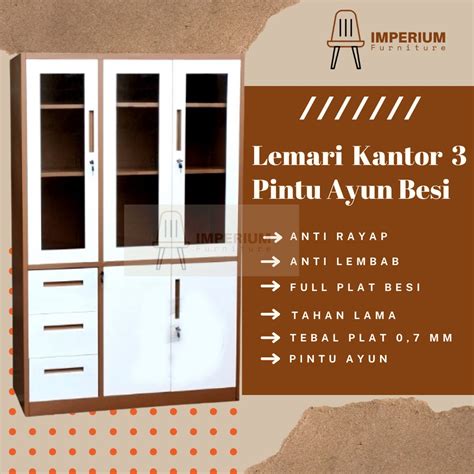 Jual Lemari Besi 3 Pintu Lemari Arsip 3 Pintu Lemari Kantor Besi