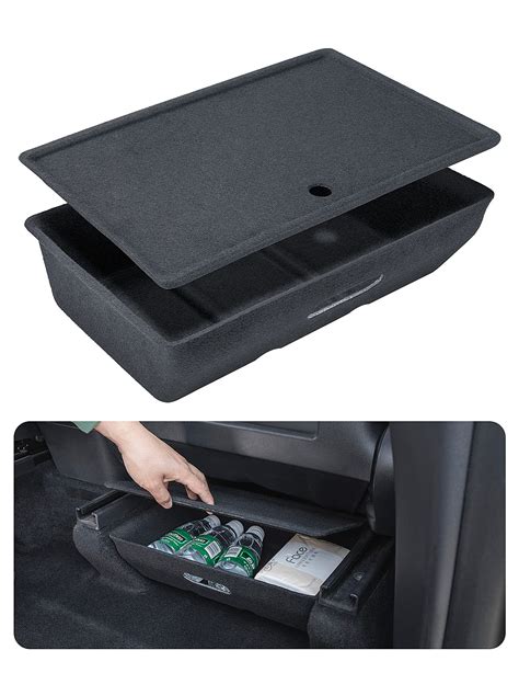 Buy HJV Tesla Model Y Accessories With Cover Under Seat Storage Box