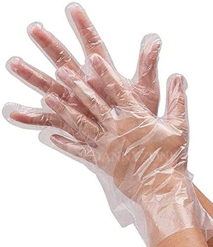 Buy DANNY Disposable Transparent Clear Plastic Gloves Hand Gloves