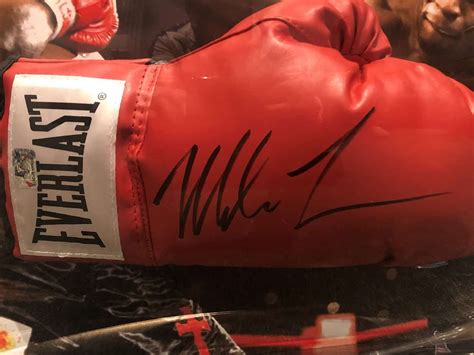 Mike Tyson Signed Everlast Boxing Glove Authentic Autograph