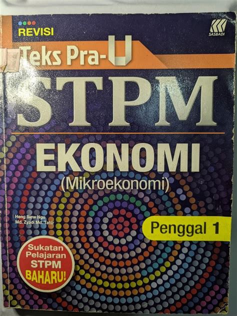 Stpm Ekonomi Sem Hobbies Toys Books Magazines Textbooks On