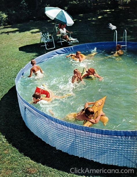 Vintage Above Ground Pools Like These Made Swimming Summer Water Fun