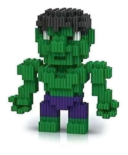 Mini Bloques Tipo Lego Marvel Hulk 3d Armable Cuotas sin interés