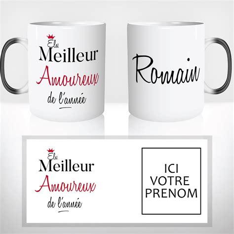 Mug Magique Elu Meilleur Amoureux Couples Mug Magique