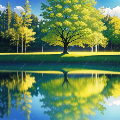 Premium Photo | Artificial intelligence tree rendering detail