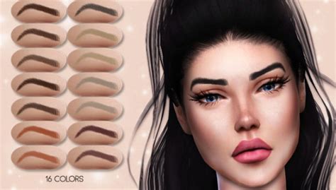 模拟人生4 Realistic Eyebrow Bw02 眉毛 Mod V10 下载 3dm Mod站