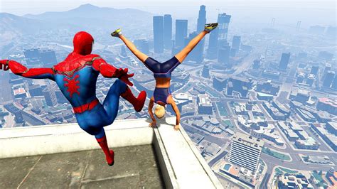 Gta Crazy Spiderman Ragdolls Ep Youtube