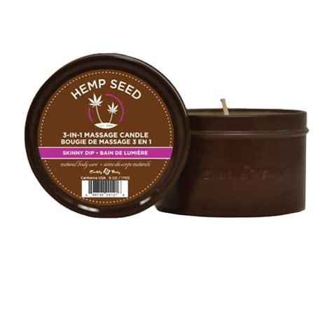 Earthly Body Hemp Seed 3 In 1 Massage Candle