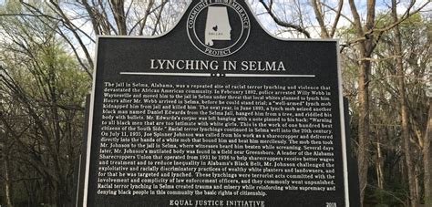 Selma Alabama Memorializes Lynching Victims