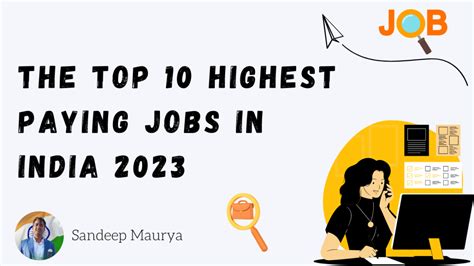 The Top 10 Highest Paying Jobs In India 2023