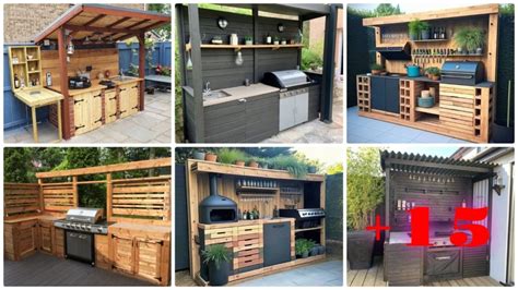 20 Ideas De Cocinas Y Barbacoas Construidas Con Pallets Para Dar Un