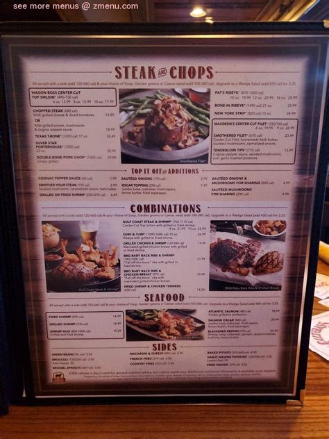 Menu at Saltgrass Steak House steakhouse, Omaha